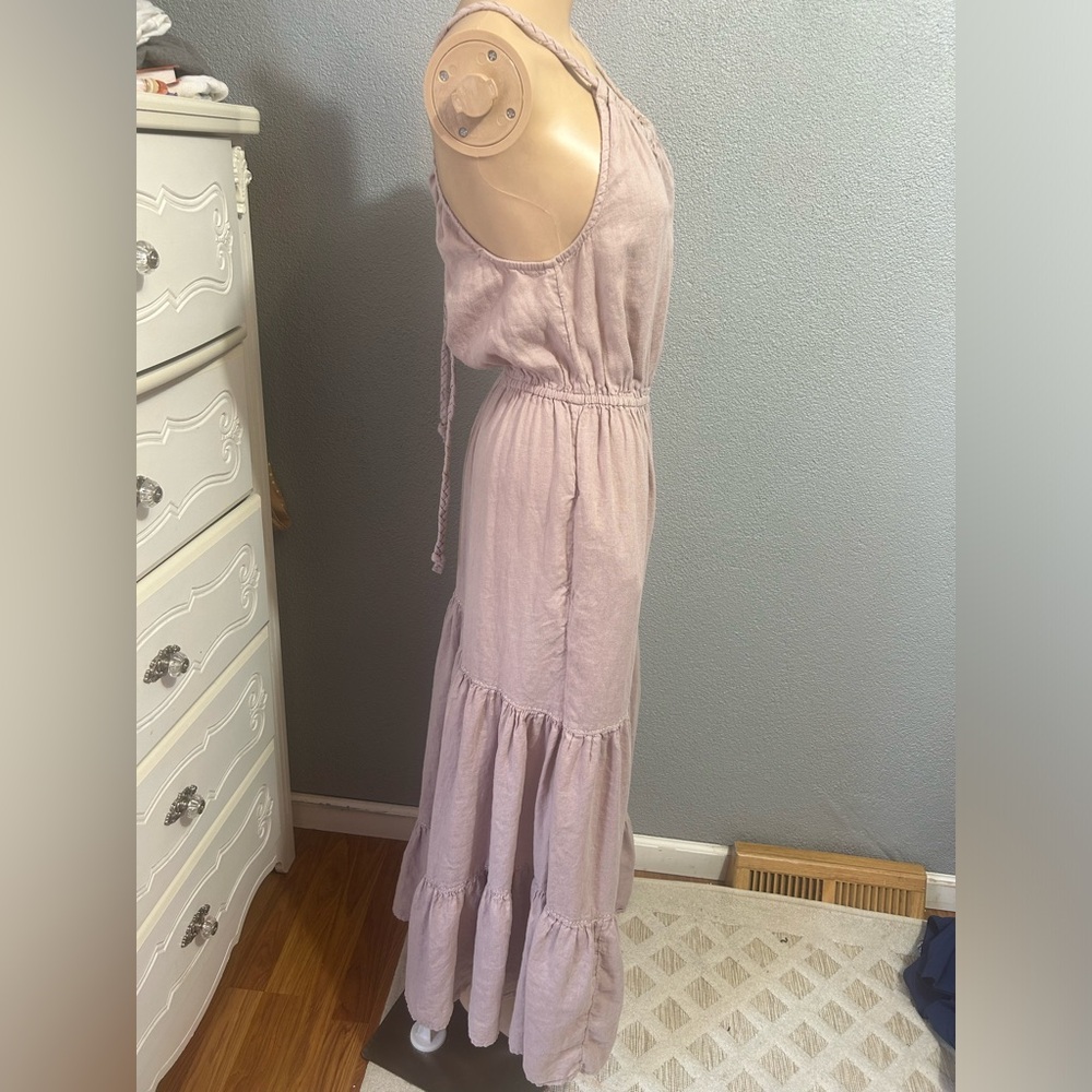 Rachel Zoe linen blend tiered maxi size xs - Picture 3 of 8